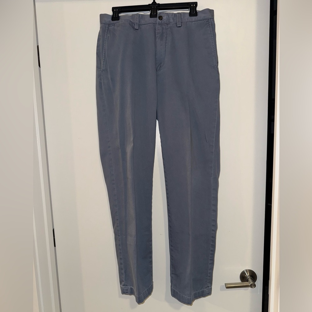 Men’s Polo Ralph Lauren Blue/Grey Khaki Pant Classic Fit 32 X 32